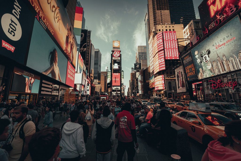 new york around new time square walkable city